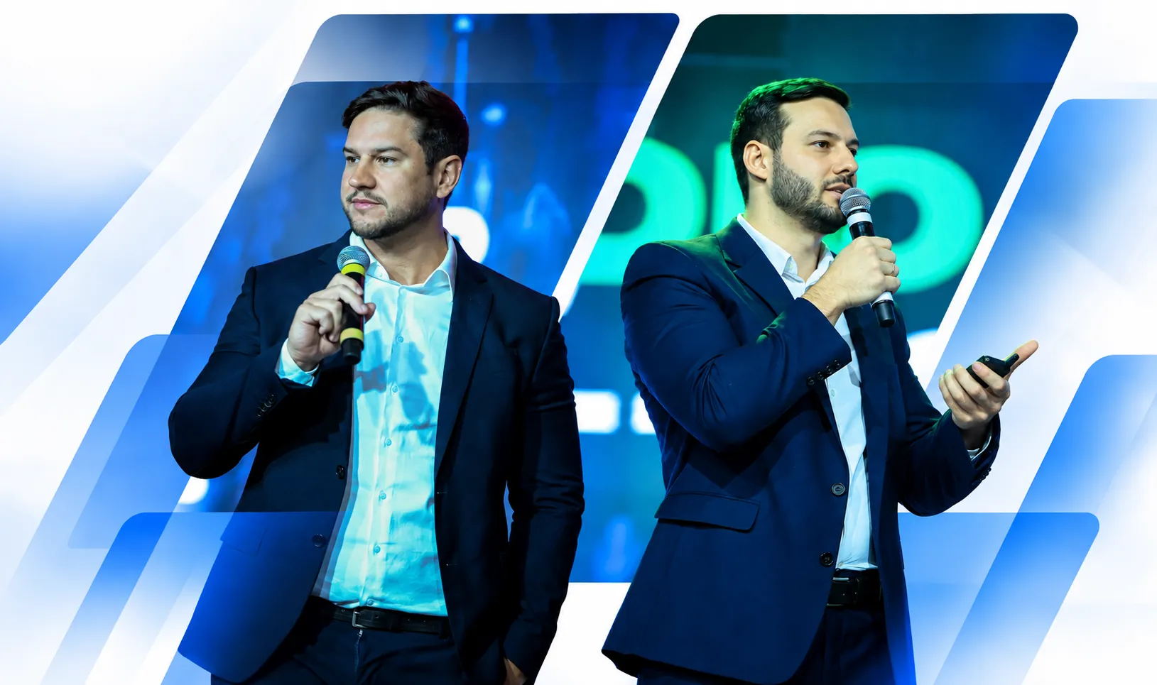 Wilson Sanches e Pedro Kreischer, fundadores da Domínio Financeiro, consultoria financeira para empresas
